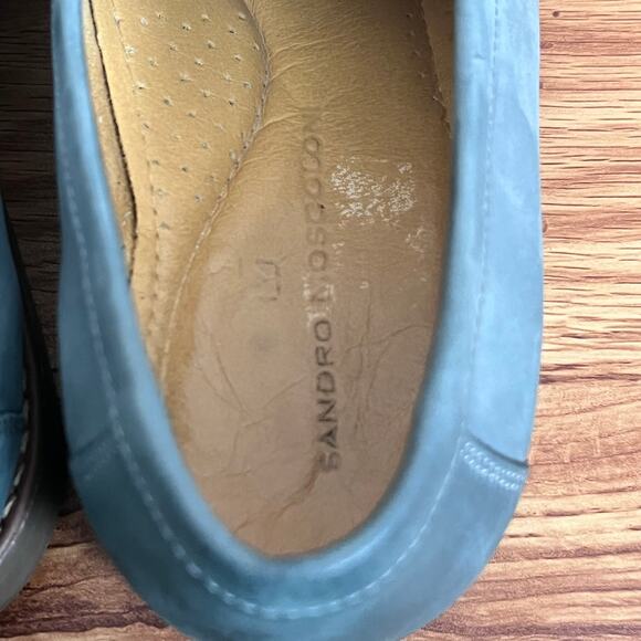 Sandro Moscoloni Fred Leather Penny Slip On Loafers Men Size 10.5 D - Picture 5 of 10